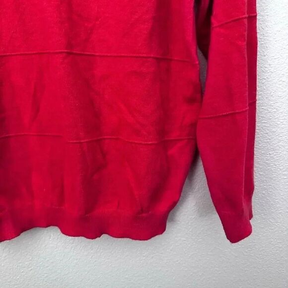 STITCHES & STRIPES x REVOLVE | Coral Red Textured Stripe Sweater | Medium - Picture 3 of 7